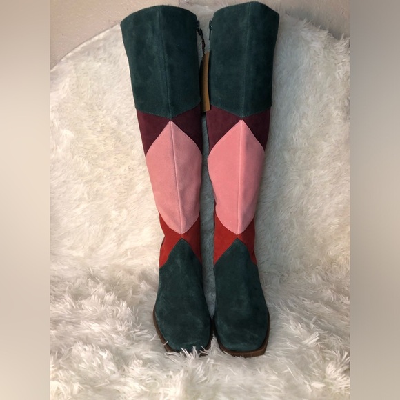 Chelsea & Violet Multicolor Heeled Boots size 7:5 NWT - Picture 5 of 16